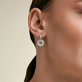 Серьги SOKOLOV - Серебро 925, Фианит (арт. 94027772)
