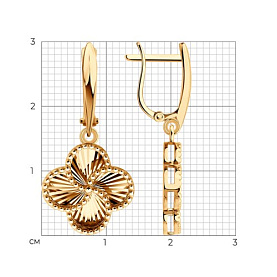 Серьги Diamant - Золото 585 (арт. 51-121-02970-1)