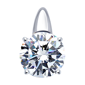 Подвеска SOKOLOV - Серебро 925, Фианит (арт. 94031754)