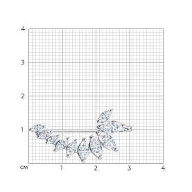 Брошь SOKOLOV - Серебро 925, Фианит (арт. 94040091)