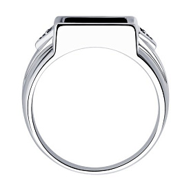 Кольцо Diamant - Серебро 925, Синтетическая шпинель, Фианит (арт. 94-112-00491-1)