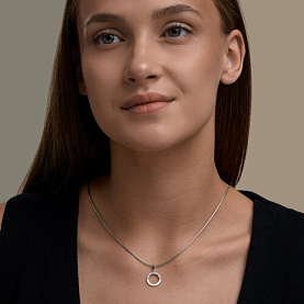 Подвеска Diamant - Серебро 925, Фианит, Эмаль (арт. 94-130-00241-1)