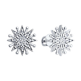 Серьги Diamant - Серебро 925, Фианит (арт. 94-122-02109-1)