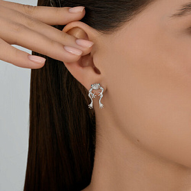 Серьги SOKOLOV - Серебро 925, Фианит (арт. 94027024)