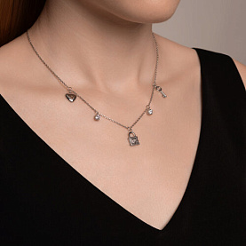 Колье SOKOLOV - Серебро 925, Фианит (арт. 94070966)