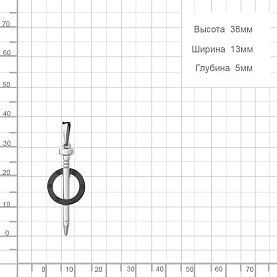 Подвеска Аквамарин - Серебро 925 (арт. 16235.5)