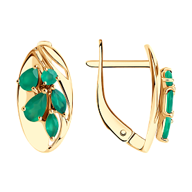 Серьги SOKOLOV - Золото 375, Агат (арт. 37727583)