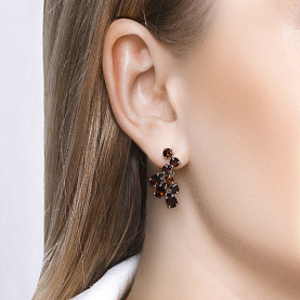 Серьги SOKOLOV - Серебро 925, Гранат (арт. 92020007)