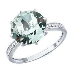 Кольцо Diamant - Серебро 925, Кристалл, Фианит (арт. 94-110-00397-1)