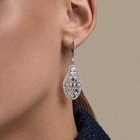 Серьги Diamant - Серебро 925, Фианит (арт. 94-121-00276-1)