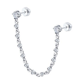 Серьга SOKOLOV - Серебро 925, Фианит (арт. 94170365)