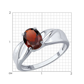 Кольцо SOKOLOV - Серебро 925, Гранат (арт. 92014854)