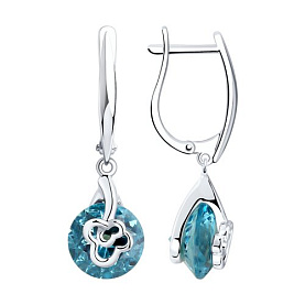 Серьги SOKOLOV - Серебро 925, Синтетический ситалл (арт. 92022132)