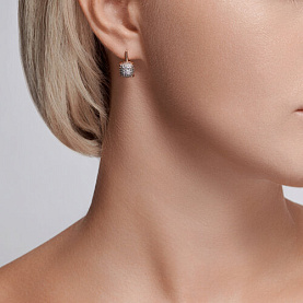 Серьги Diamant - Серебро 925, Фианит (арт. 93-120-01827-1)