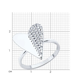 Кольцо SOKOLOV - Серебро 925, Фианит (арт. 94014047)