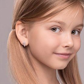 Серьги SOKOLOV - Серебро 925, Фианит (арт. 94026033)