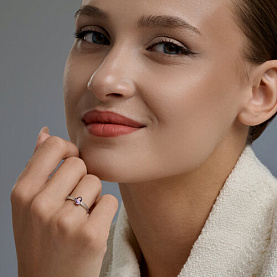 Кольцо SOKOLOV - Серебро 925, Аметист (арт. 92014857)