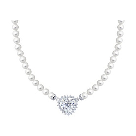 Колье SOKOLOV - Серебро 925, Жемчуг имитация (арт. 94071226)