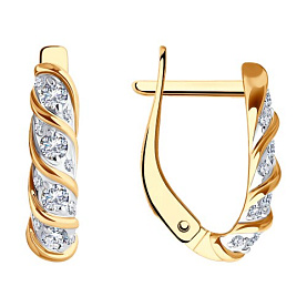 Серьги SOKOLOV - Золото 375, Фианит (арт. 31-120-02315-1)