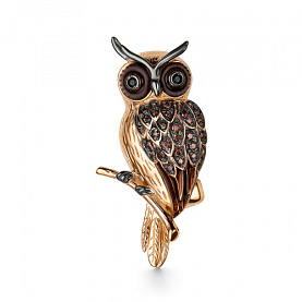 Брошь Мириада - Серебро 925, Фианит, Эмаль (арт. 901081676)