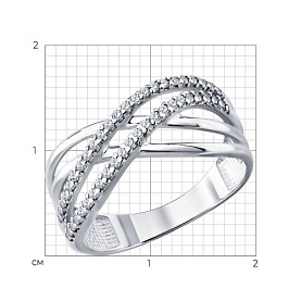 Кольцо Diamant - Серебро 925, Фианит (арт. 94-110-00406-1)