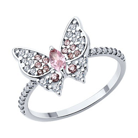 Кольцо SOKOLOV - Серебро 925, Фианит (арт. 94014244)