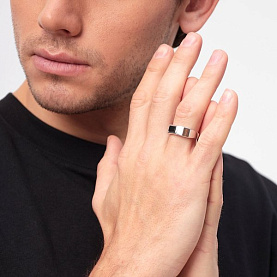 Кольцо POKROVSKY - Серебро 925, Оникс (арт. 0500129-00545)