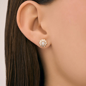 Серьги SOKOLOV - Серебро 925, Фианит (арт. 93022465)