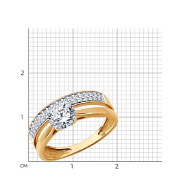 Кольцо Diamant - Серебро 925, Фианит (арт. 93-110-02138-1)