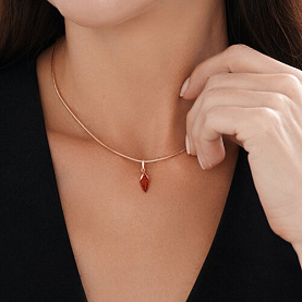 Подвеска SOKOLOV - Серебро 925, Янтарь пресс. (арт. 83030348)