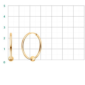 Серьги Атолл - Золото 585 (арт. 22143-25-1)