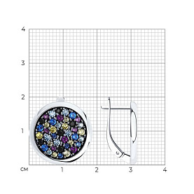 Серьги SOKOLOV - Серебро 925, Фианит (арт. 94026072)