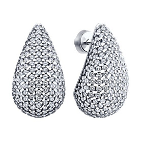 Серьги SOKOLOV - Серебро 925, Фианит (арт. 94027578)