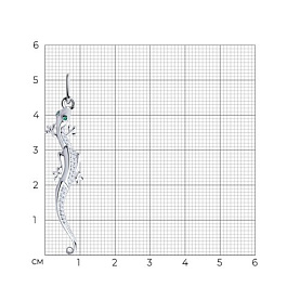 Подвеска SOKOLOV - Серебро 925, Фианит (арт. 94031249)
