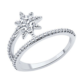 Кольцо SOKOLOV - Серебро 925, Фианит (арт. 94014062)