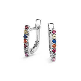 Серьги Дар - Серебро 925, Сапфир (арт. С-5185рс11151)