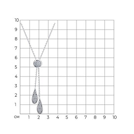 Колье SOKOLOV - Серебро 925, Фианит (арт. 94071482)