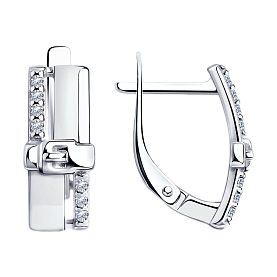 Серьги Diamant - Серебро 925, Фианит (арт. 94-120-00801-1)