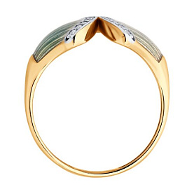 Кольцо Diamant - Серебро 925, Фианит, Эмаль (арт. 93-110-02298-1)