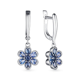 Серьги Дар - Серебро 925, Фианит (арт. С-4117рс264)