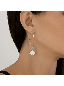 Серьги Diamant - Серебро 925, Фианит, Эмаль (арт. 94-122-02302-1)