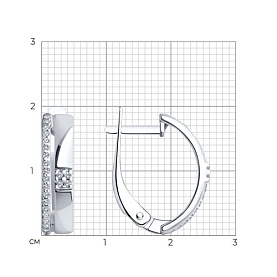 Серьги SOKOLOV - Серебро 925, Фианит (арт. 94022368)