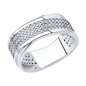 Кольцо SOKOLOV - Серебро 925, Фианит (арт. 94013590)