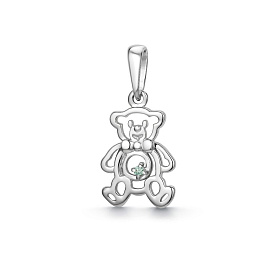 Подвеска Дар - Серебро 925, Синтетический муассанит (арт. П-2212рс16139)