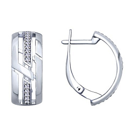 Серьги SOKOLOV - Серебро 925, Фианит (арт. 94022949)