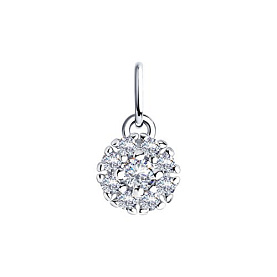 Подвеска SOKOLOV - Серебро 925, Фианит (арт. 94031462)