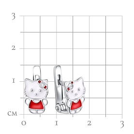 Серьги Talant - Серебро 925, Фианит, Эмаль (арт. 13-79-0001-29679)