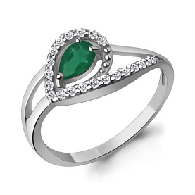 Кольцо Аквамарин - Серебро 925, Агат (арт. 65014509А.5)