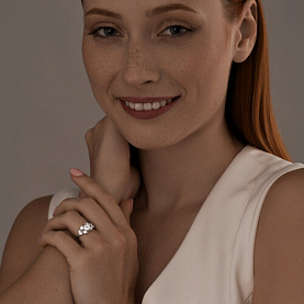 Кольцо SOKOLOV - Серебро 925, Фианит (арт. 94011751)