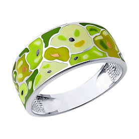 Кольцо SOKOLOV - Серебро 925, Эмаль (арт. 94013868)